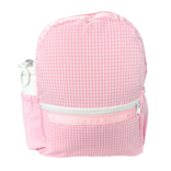 Mint Mint Gingham Medium Backpack w/ Pockets - Pink