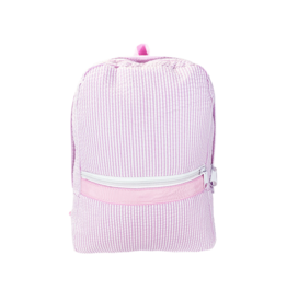 Mint Mint Seersucker Small Backpack - Pink