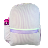 Mint Mint Seersucker Medium Backpack w/ Pockets - Lilac