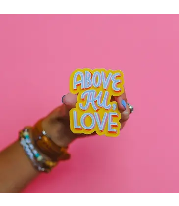Crew + Co Above All, Love Sticker