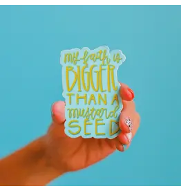 Crew + Co My Faith Is Brighter Than A Mustard Seed Sticker