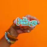 Crew + Co Take Courage Sticker Crew + Co Take Courage Sticker
