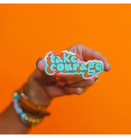 Crew + Co Take Courage Sticker