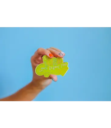 Crew + Co The Lord Goes Before You Sticker