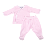 Magnolia Baby Magnolia Baby Pink Mini Stripes X-Tee Footed Pant Set