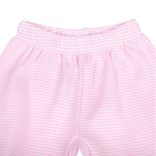 Magnolia Baby Magnolia Baby Pink Mini Stripes X-Tee Footed Pant Set