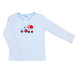 James & Lottie Magnolia Baby Tractor-Full of Love Applique T-Shirt