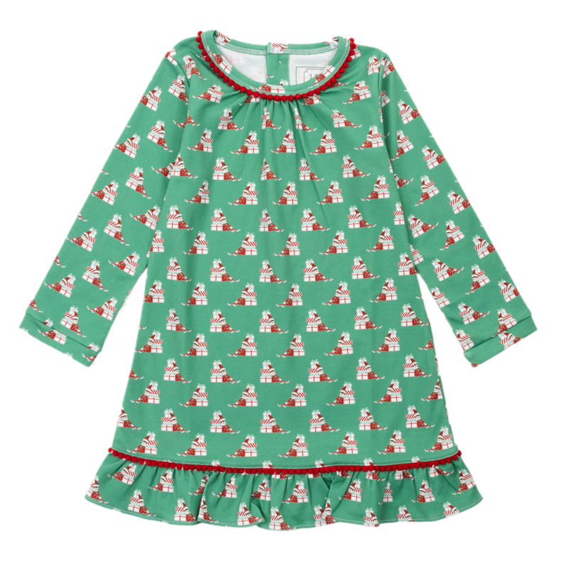 Lila + Hayes Lila + Hayes Carlin Dress - Santa's Helper
