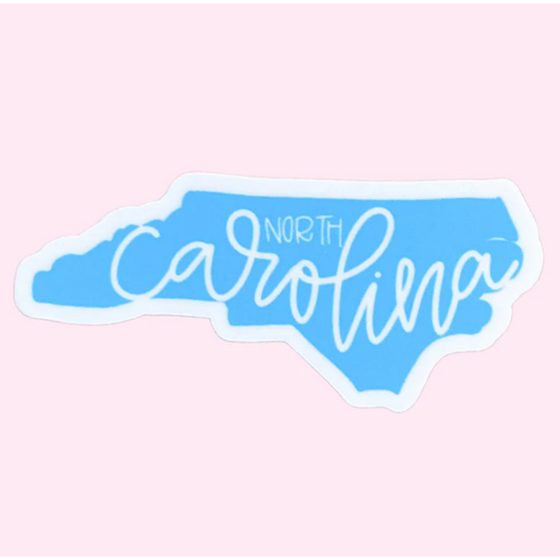All She Wrote Notes Single Sticker - North Carolina
