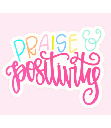 All She Wrote Notes Single Sticker - Praise and Positivity