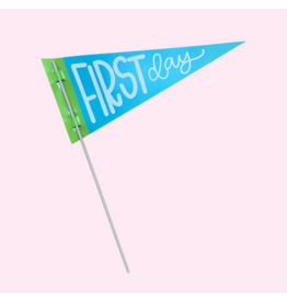 All She Wrote Notes First/Last Day of School Reversible Pennant