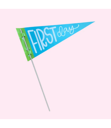 All She Wrote Notes First/Last Day of School Reversible Pennant