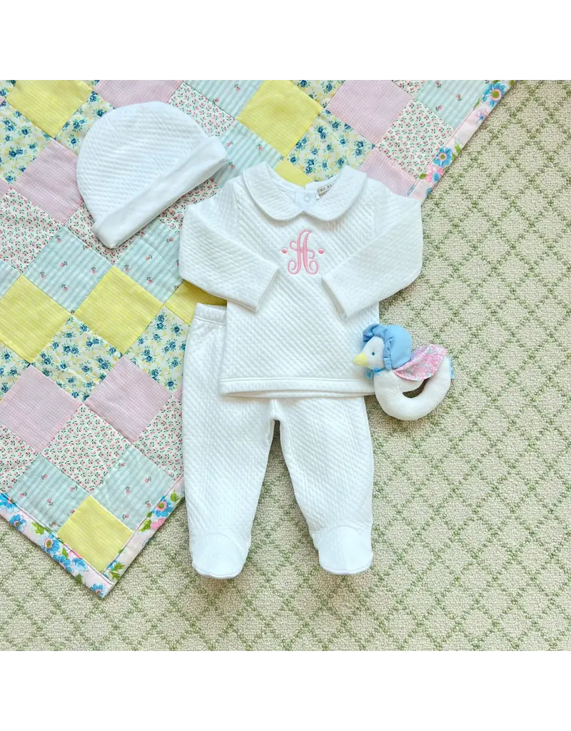 Hart's Hold Me Set (Pima Jacquard) - Worth Avenue White