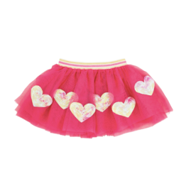 Mud Pie Mud Pie Pink Heart Sequin Tutu - 3T & Up