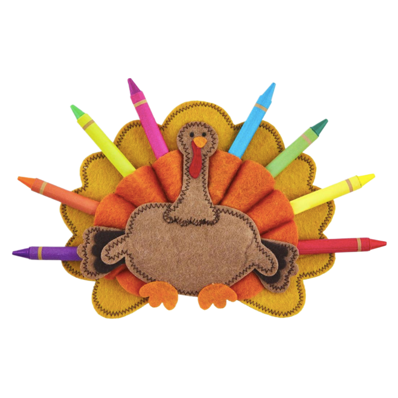 Mud Pie Mud Pie Turkey Crayon Holder - Orange