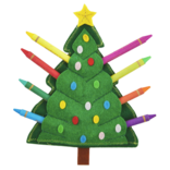 Mud Pie Mud Pie Christmas Tree Crayon Holder