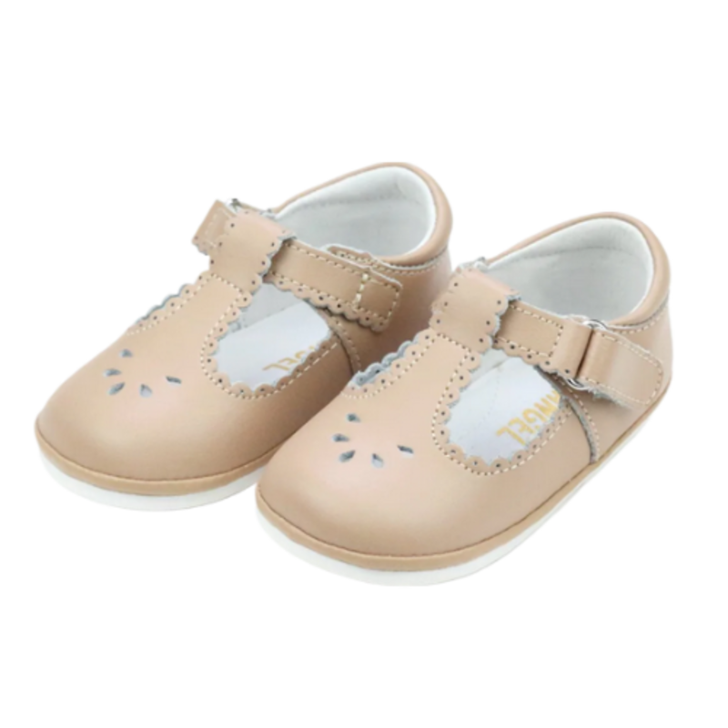 L'Amour Dottie Scalloped Mary Jane - Latte