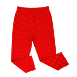 Luigi Luigi Deep Red Polka Dot Leggings