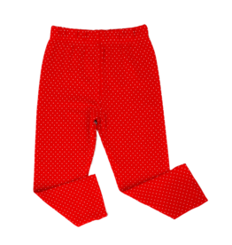 Luigi Luigi Deep Red Polka Dot Leggings