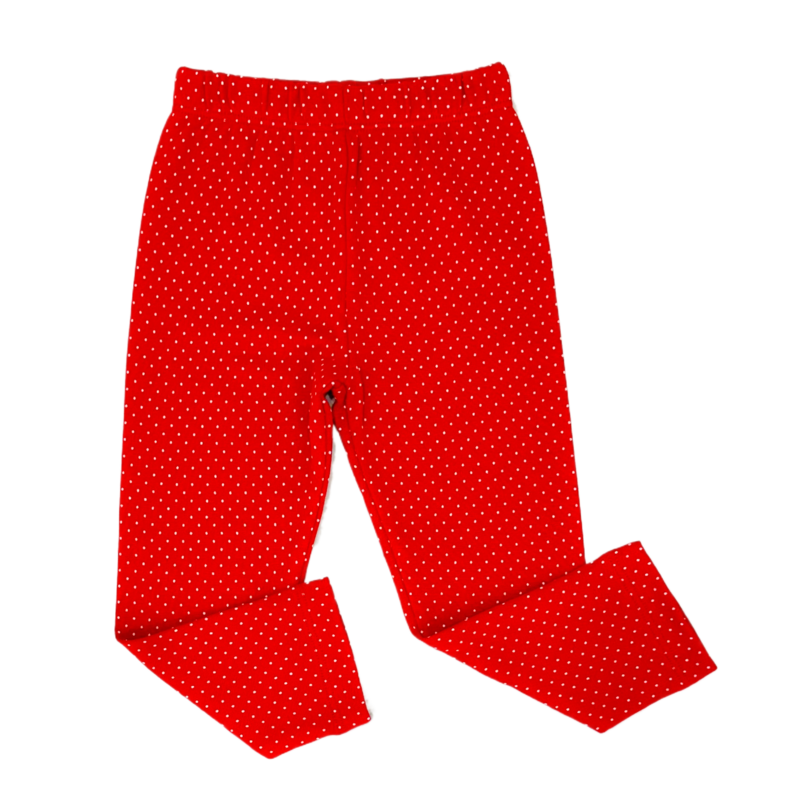 Luigi Luigi Deep Red Polka Dot Leggings
