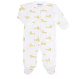 Nella Pima Nella Pima Blue Ducks Zipper Footie