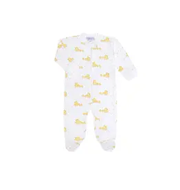 Nella Pima Nella Pima Blue Ducks Zipper Footie