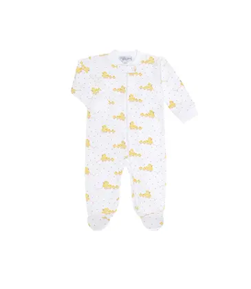 Nella Pima Nella Pima Blue Ducks Zipper Footie