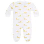 Nella Pima Nella Pima Blue Ducks Zipper Footie