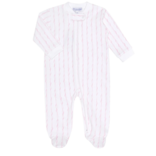 Nella Pima Nella Pima Pink Twirls Zipper Footie
