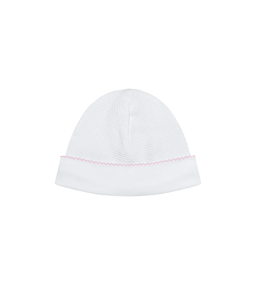 Nella Pima Nella Pima Pink Picot Trim Bubble Hat