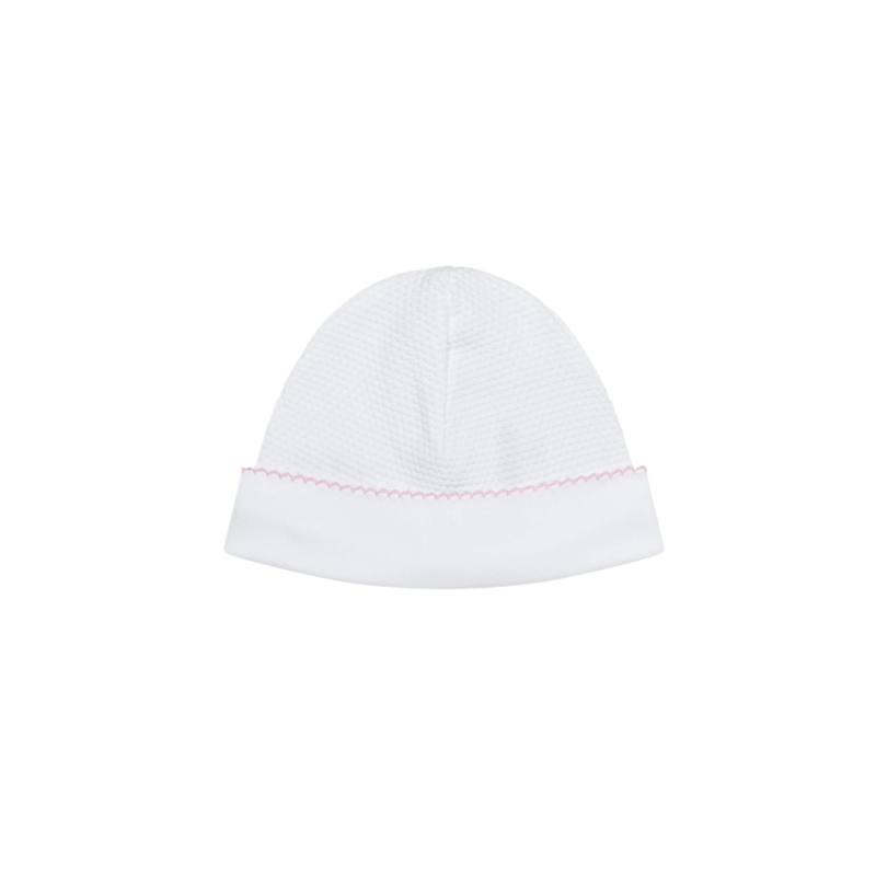 Nella Pima Nella Pima Pink Picot Trim Bubble Hat