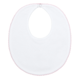 Nella Pima Nella Pima Pink Picot Trim Bubble Bib