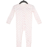 The Uptown Baby The Uptown Baby Pink Clover Zipper Romper