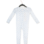 The Uptown Baby The Uptown Baby Light Blue Clover Zipper Romper