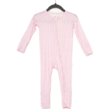 The Uptown Baby The Uptown Baby Pink Gingham Zipper Romper
