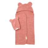 Bella Tunno Bella Tunno Hooded Towel + Wash Mitt Set - Watermelon