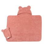 Bella Tunno Bella Tunno Hooded Towel + Wash Mitt Set - Watermelon