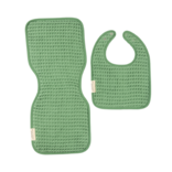Bella Tunno Bella Tunno Reversible Bib + Burp Set - Seafoam