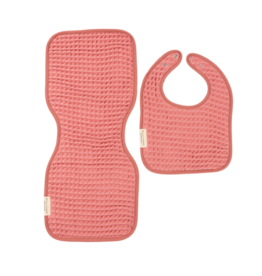 Bella Tunno Bella Tunno Reversible Bib + Burp Set - Watermelon