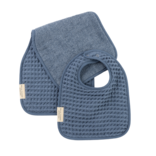 Bella Tunno Bella Tunno Reversible Bib + Burp Set - Rain