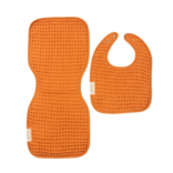 Bella Tunno Bella Tunno Reversible Bib + Burp Set - Pumpkin