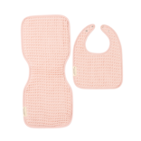 Bella Tunno Bella Tunno Reversible Bib + Burp Set - Blush