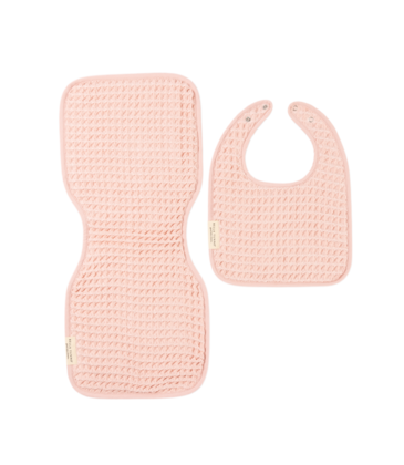 Bella Tunno Bella Tunno Reversible Bib + Burp Set - Blush