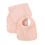 Bella Tunno Bella Tunno Reversible Bib + Burp Set - Blush