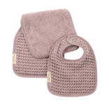 Bella Tunno Bella Tunno Reversible Bib + Burp Set - Orchid