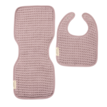 Bella Tunno Bella Tunno Reversible Bib + Burp Set - Orchid