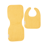 Bella Tunno Bella Tunno Reversible Bib + Burp Set - Sunshine