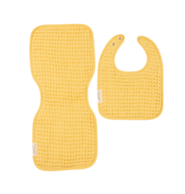 Bella Tunno Bella Tunno Reversible Bib + Burp Set - Sunshine