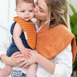 Bella Tunno Bella Tunno Reversible Bib + Burp Set - Pumpkin