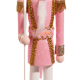 Raz Imports 18.5" Glittered Light Pink Nutcracker